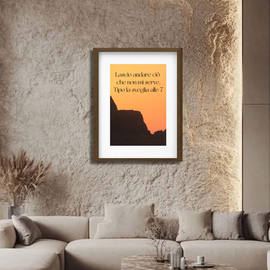 Lasciarsi andare. Come la sveglia.