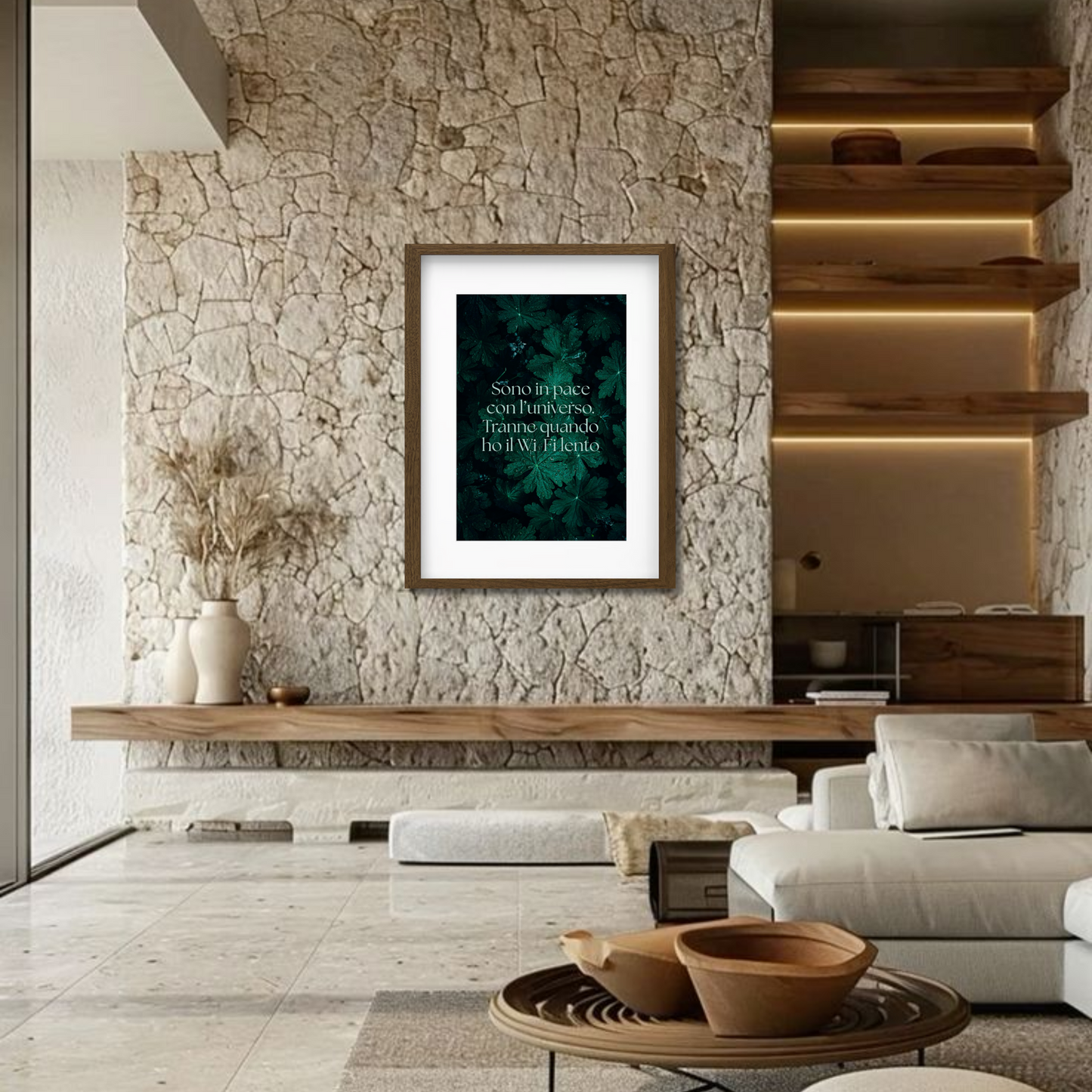 Luce interiore e connessione instabile.