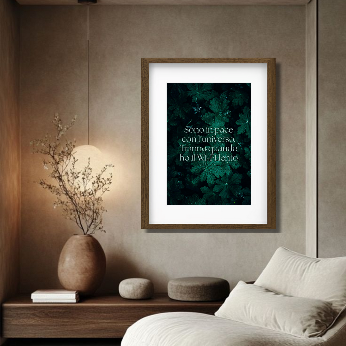 Luce interiore e connessione instabile.