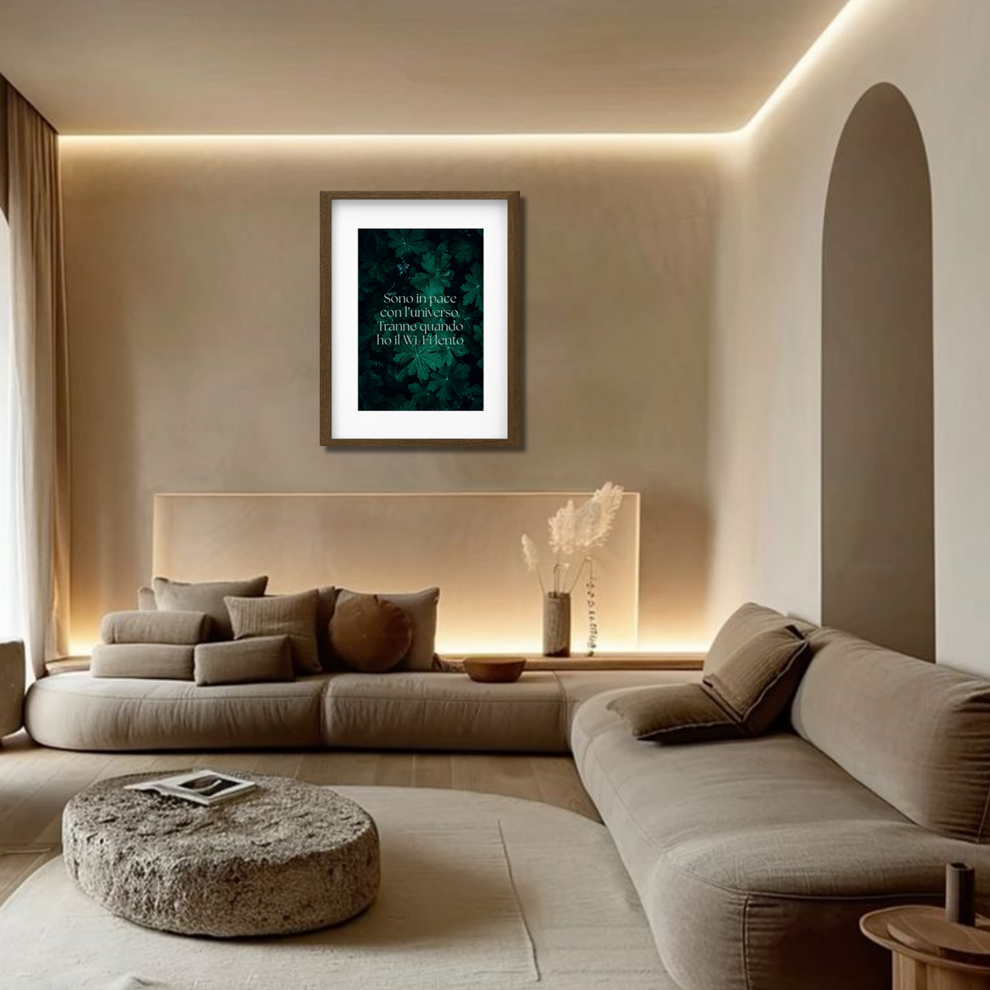 Luce interiore e connessione instabile.