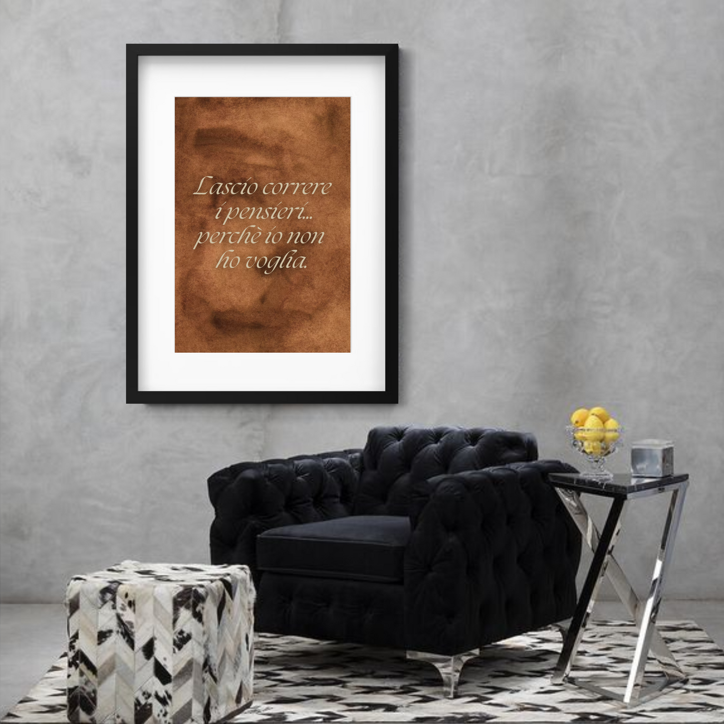 Pensieri in fuga, io no.