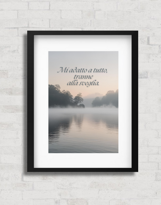 Acqua calma, anima pigra.